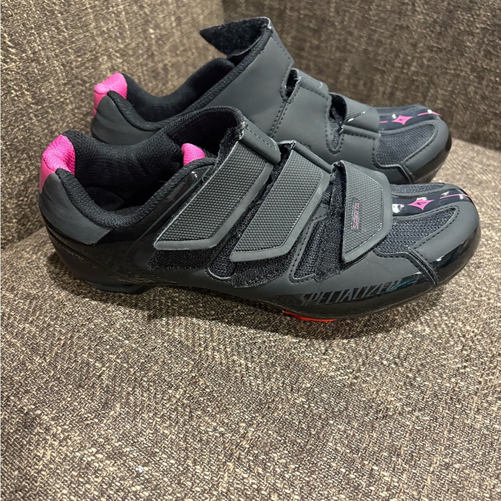 Specialized Cycling Shoes - 6.5 Black and Pink